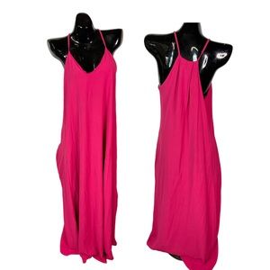 Nicole Miller Maxi Dress with Pockets (large): summervacation, resort wear